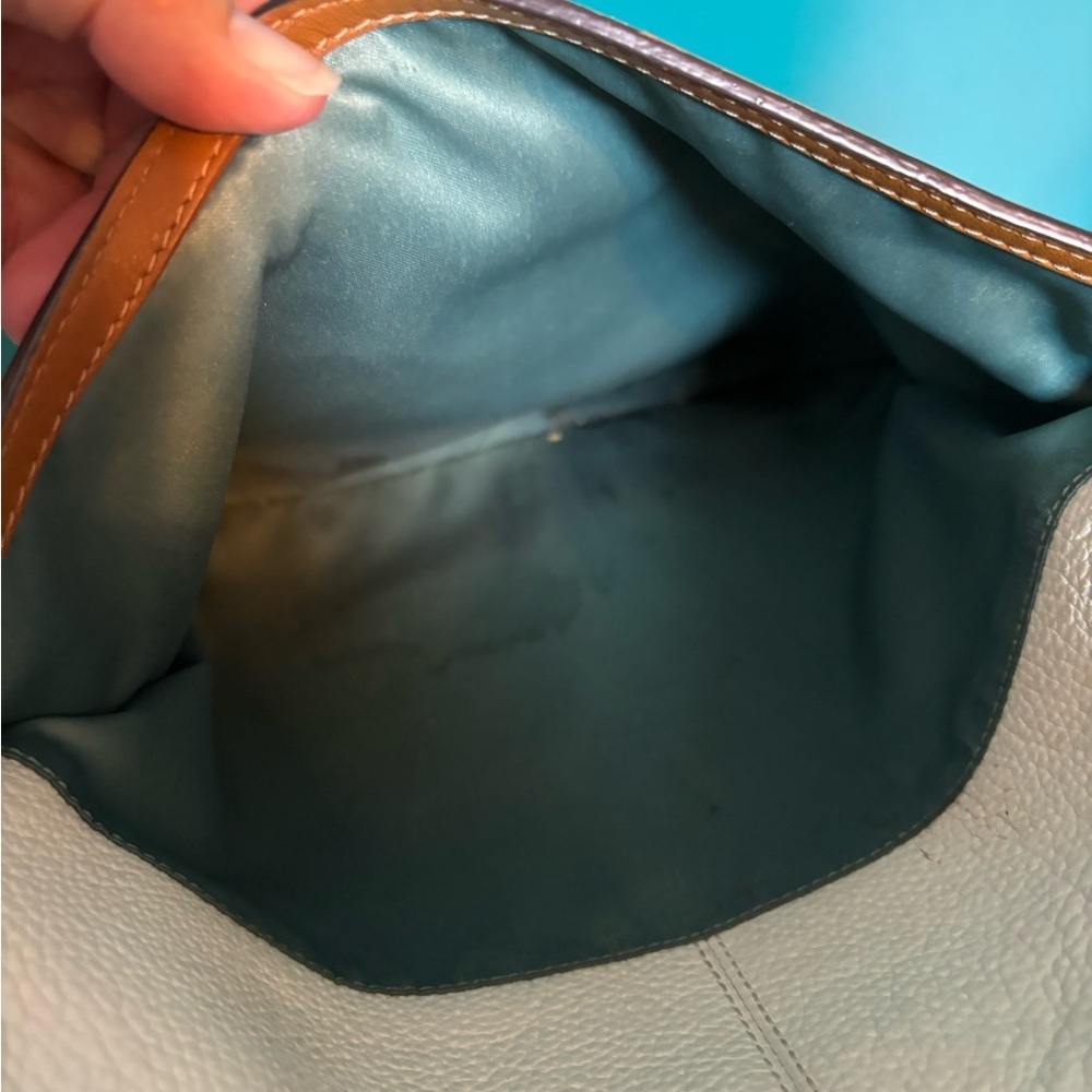 Coach Penelope Brown and Cream Leather Shoulder Bag - Picture 6 of 8